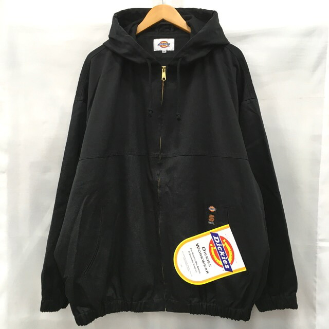 【送料無料】SEE SEE &times; Dickies FULL ZIP HOODY JACKET 253M10S901 / シーシー&times;ディッキーズ TCツイルフルジップ フーディージャケット　オーバーサイズ　アウター　メンズ　ブラック　sizeXXL【中古】【006】｜オタカルチャー