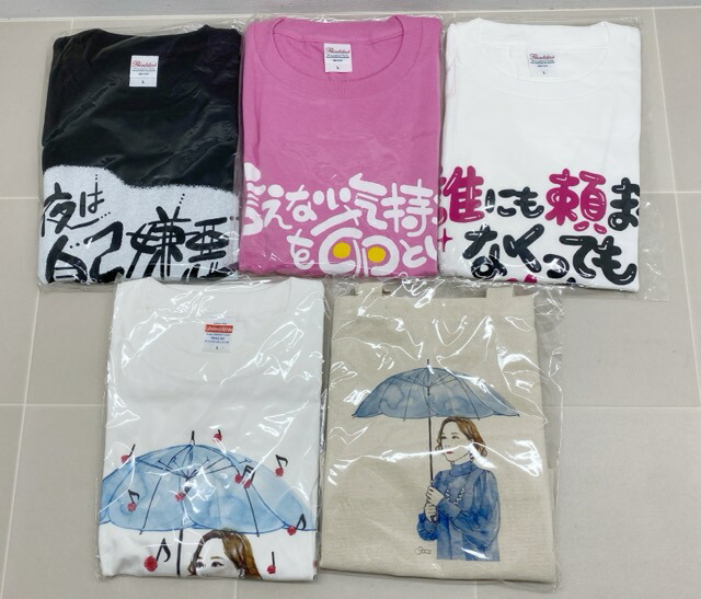 【送料無料】倉橋ヨエコ　オフィシャルグッズ (トートバッグ×1、TシャツLサイズ×4)セット【中古】【007】253