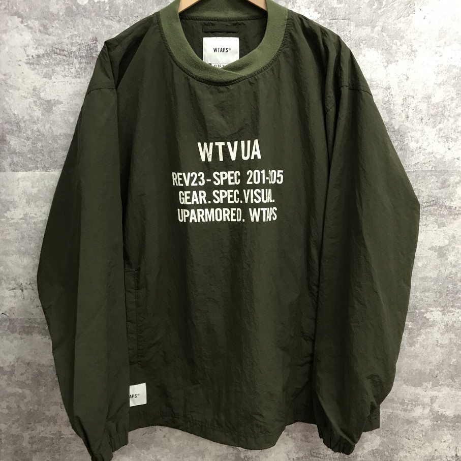 【送料無料】WTAPS 22SS SMOCK JACKET ダブルタップス ナイロンジャケット オリーブ 221BRDT-JKM04【中古】 【004】