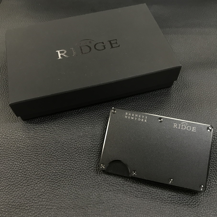 【送料無料】THE RIDGE BARNEYS NEW YORK ザ・リッジ バーニーズ ニューヨーク マネークリップ カードケース ブラック【中古】 【004】 8,140円