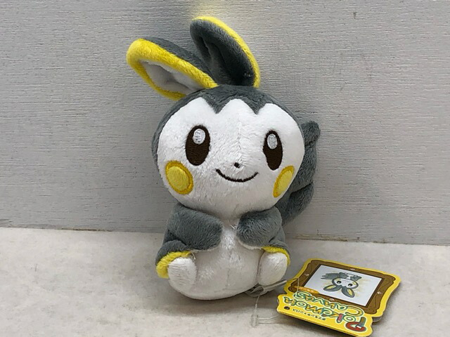 【貨物輸送無料】★滅多にない・レア★ ぬいぐるみ ポケモンキャンバス エモンガ 衣嚢異類異形 ポケモンセンター 引き船付き添い人【中古】【008】103