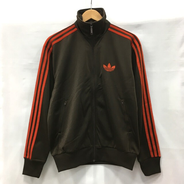 【送料無料】adidas / アディダス トラックジャケット P24959　ジャージ　トップス　アウター　メンズ　ブラウン　size:M【中古】【006】