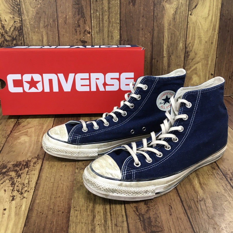 【送料無料】CONVERSE ALL STAR AGED FADEDENIM AG HI コンバース オールスター エイジド フェイデッドデニム AG ハイ【中古】【004】