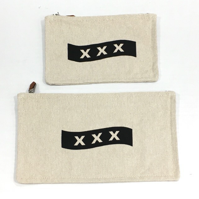 【貨物輸送無料】GOD SELECTION XXX POUCH SET GX-A25-GD-02 / 天道様選りぬき トリプルエックス 合切袋仕掛ける ユニ一発やる ベージュ size:L【中古】【006】