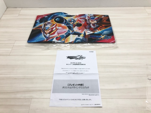 【送料無料】ロックマンXDiVE キャンペーン商品 オリジンデザイン マウスパッド 【中古】【007】081