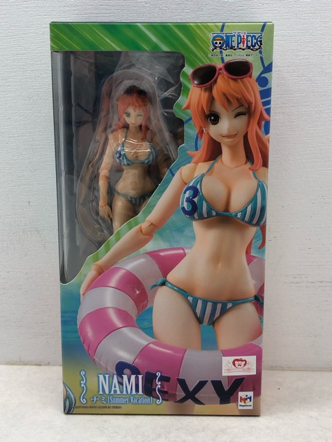 【送料無料】未開封★ONE PIECE ワンピース ヴァリアブルアクションヒーローズ Variable Action Heroes ナミ Summer Vacation アクションフィギュ【中古】【008】075