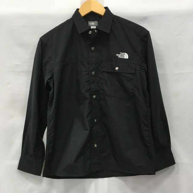 【送料無料】THE NORTH FACE L/S Nuptse Shirt NR11961 / ザノースフェイス  ロングスリーブ ヌプシシャツ 長袖シャツ ユニセックス ブラック size:XS【中古】【006】