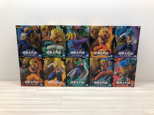 【送料無料】未開封 ドラゴンボールプライズフィギュア 超戦士列伝シリーズ 第一章～第五章10個セット【中古】【007】083