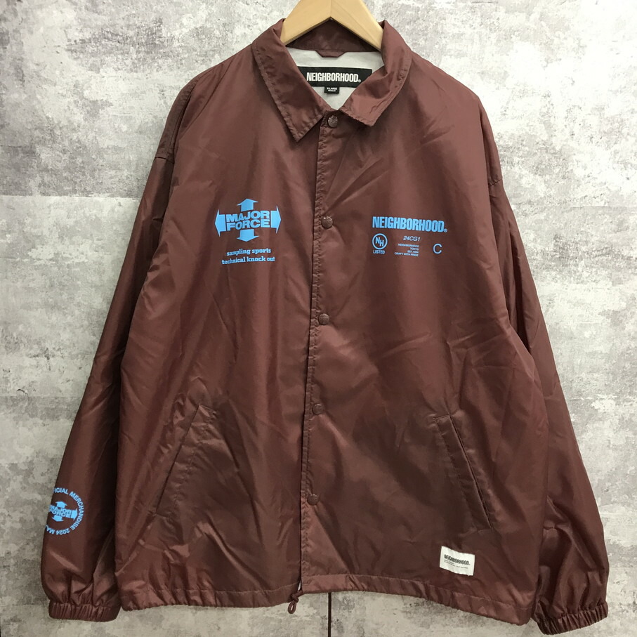 【送料無料】NEIGHBORHOOD × MAJOR FORCE 23AW Windbreaker Jacket ネイバーフッド × メジャーフォース コーチジャケット【中古】 【004】