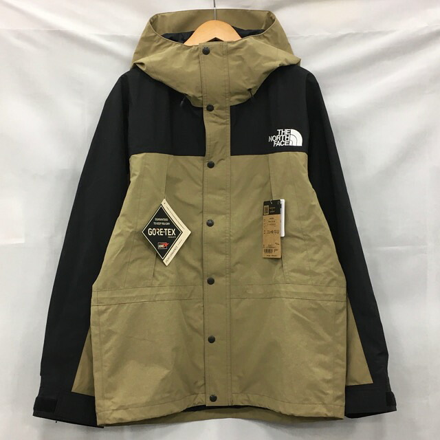 【送料無料】THE NORTH FACE Mountain Light Jacket NP62550 / ザノースフェイス マウンテンライトジャケット　GORE-TEX　アウトドア　アウター　メンズ　ブラック×クラシックカーキ　size:L【中古】【006】