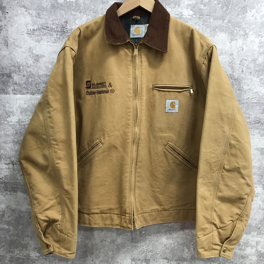 【送料無料】Carhartt カーハート 80's 90's 星タグ デトロイトジャケット J01 BRN USA製【中古】 【004】