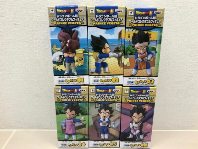 【送料無料】ドラゴンボール WCF フィギュア ワーコレ PRINCE VEGETA 6体セットコンプ 未開封【中古】【007】106