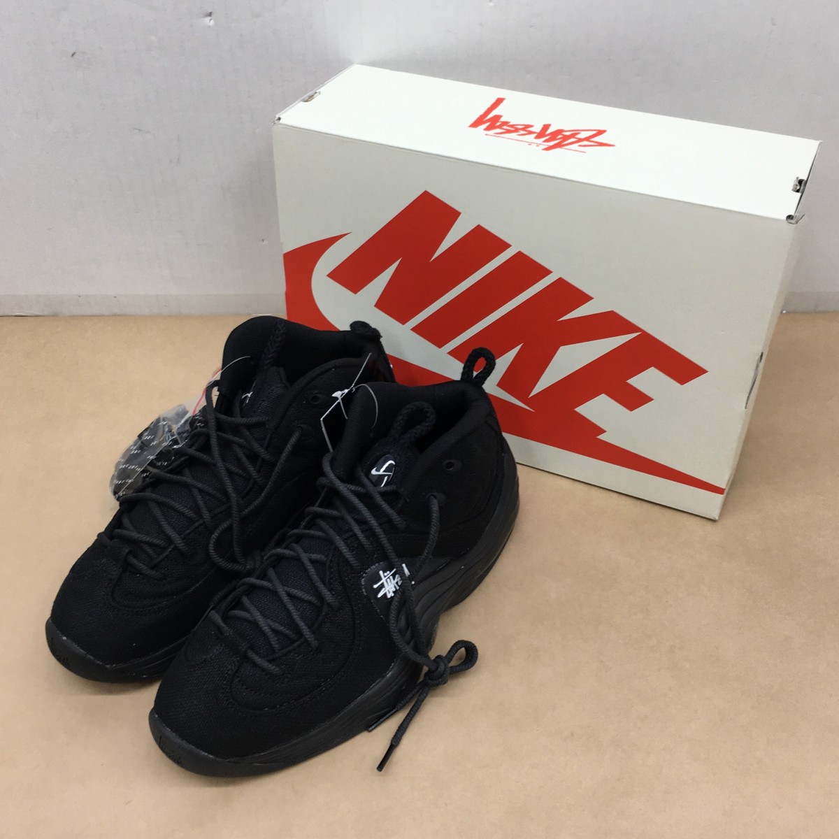 楽天市場】NIKE AIR PENNY II SP STUSSY rattan/black-limestone 