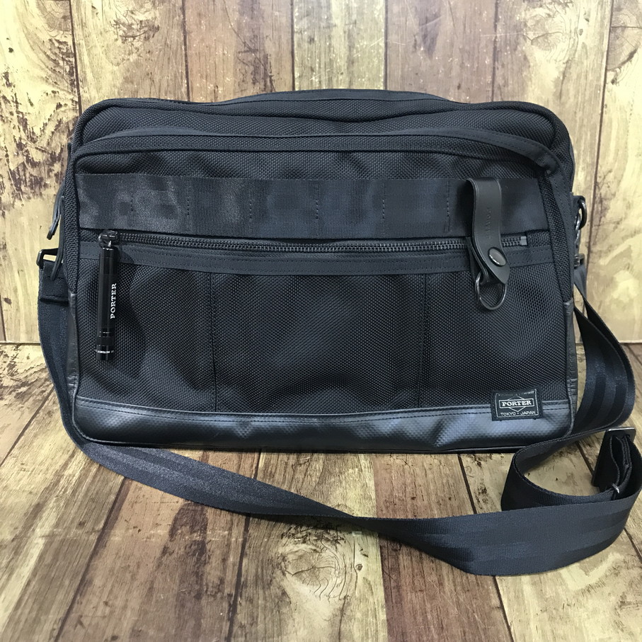 【送料無料】PORTER HEAT ショルダーバッグ 703-07969 ブラック 吉田カバン【中古】 【004】｜オタカルチャー