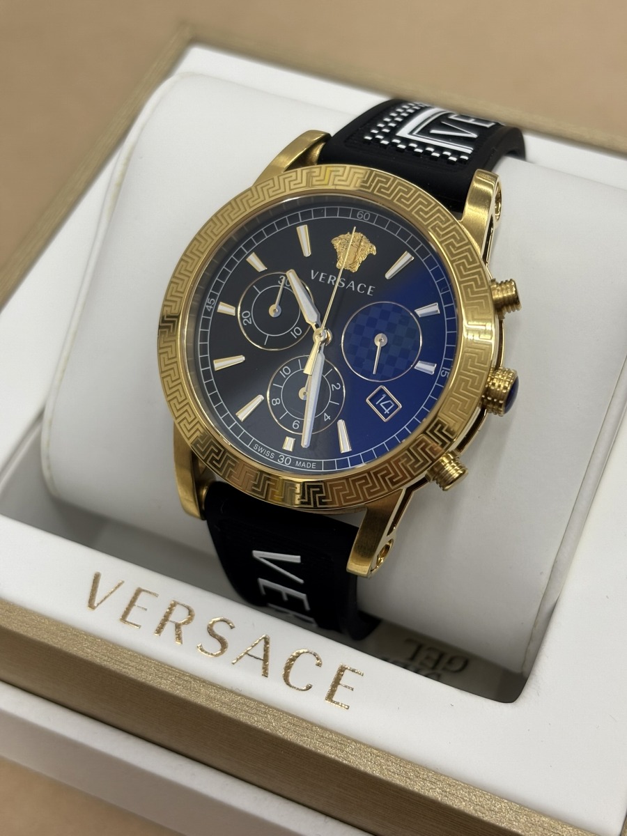 【貨物輸送無料】Versace VELT 00119 運動競技テック 石英 【中古】 【003】