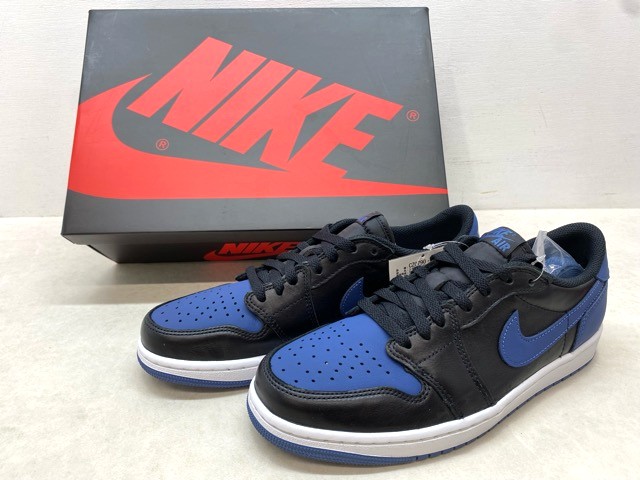 【貨物輸送無料】NIKE/ナイキ AIR JORDAN 1 LOW OG 大気圏 ジョーダン 1 置き目 MYSTIC NAVY ミスティックネイビー CZ0790-041/27.0糎 【中古】【008】268