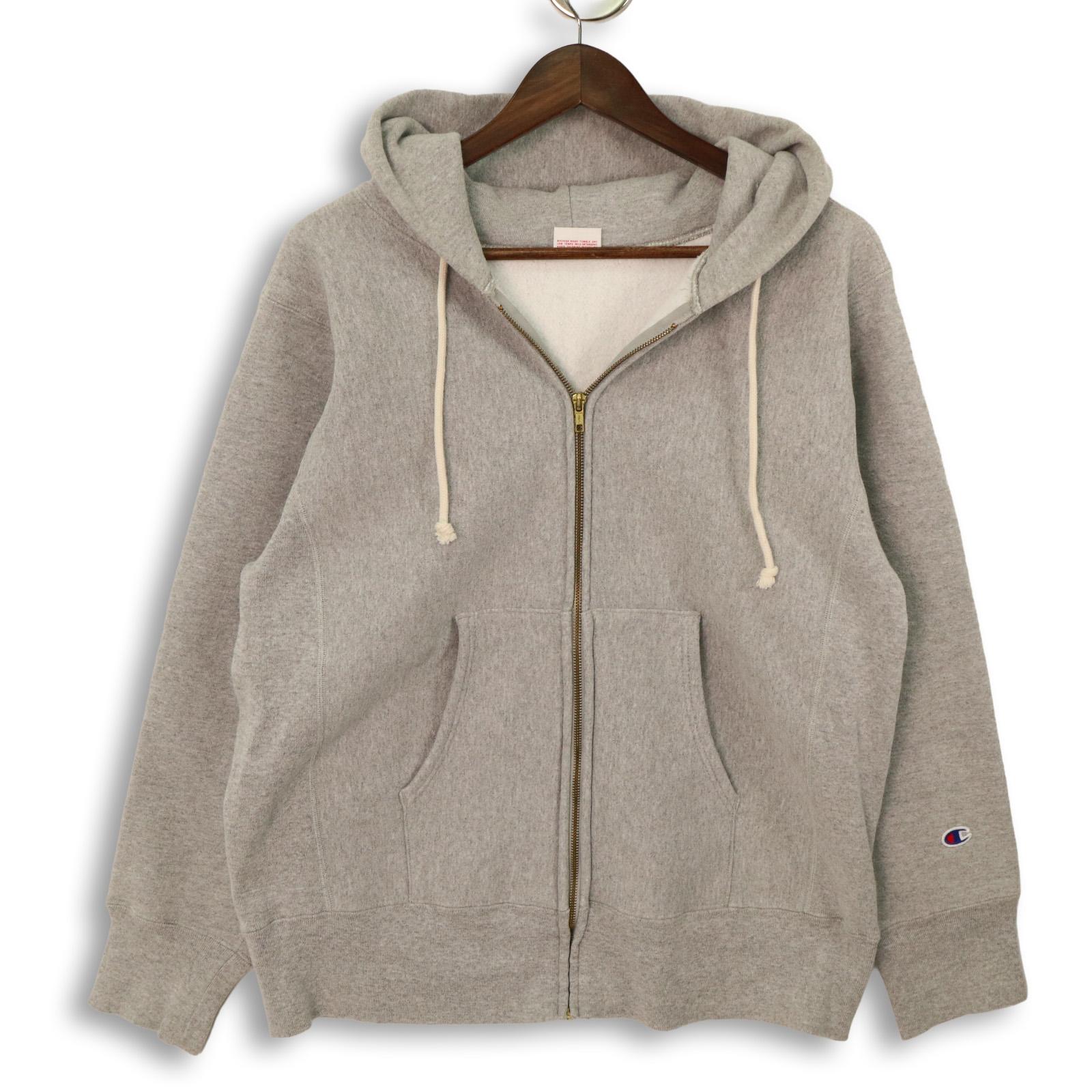【貨物輸送無料】Champion/はやりっ子 USA製 単色下げ札刷り直す REVERSE WEAVE リバースウィーブ ジップパーカー 【中古】【008】226