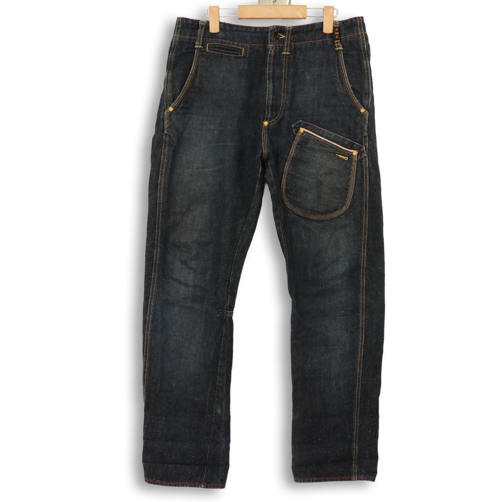 【貨物輸送無料】EVISU PMG/エヴィス 赤鴎刺しゅう ジーンズズボン下 【中古】 【008】243