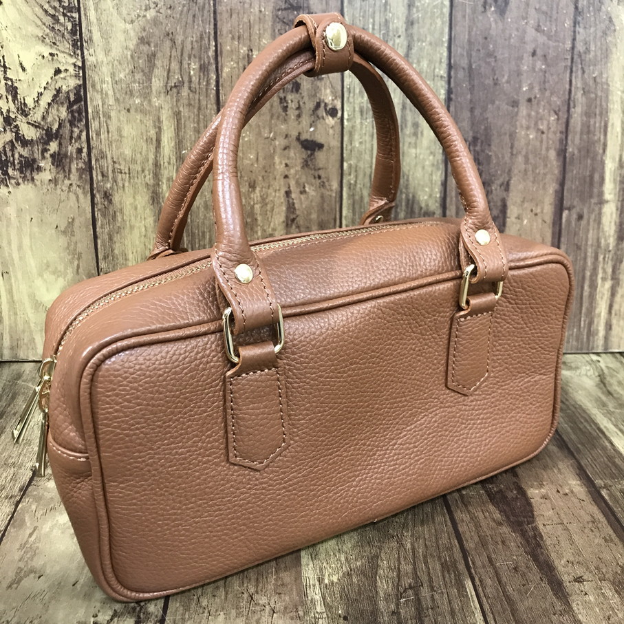 【送料無料】AULENTTI オウレンティ トップハンドルバッグ キャメル レディース【中古】 【004】|オタカルチャー