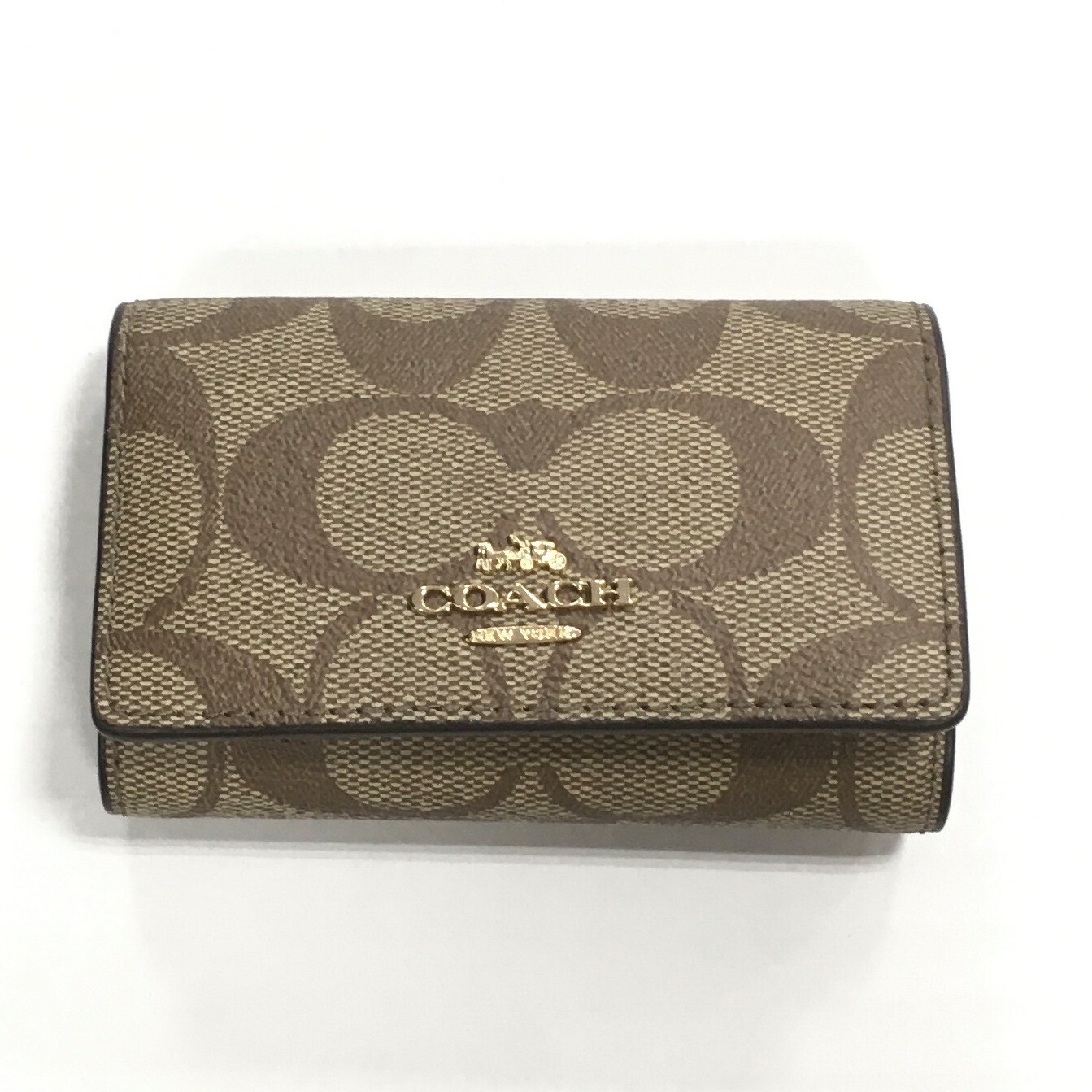 【専用出品】6 リング キー ケース・シグネチャー キャンバス COACH キーケース 6 リング キー ケース・シグネチャー