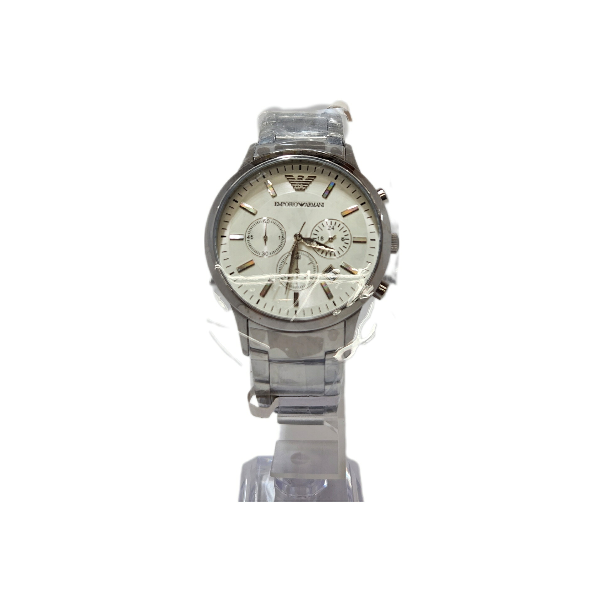 \u003cBR\u003e【貨物輸送無料】EMPORIO ARMANI/エンポリオアルマーニ/クロノグラフウオッチ/AR2458\u003cBR\u003e【中古】【003】