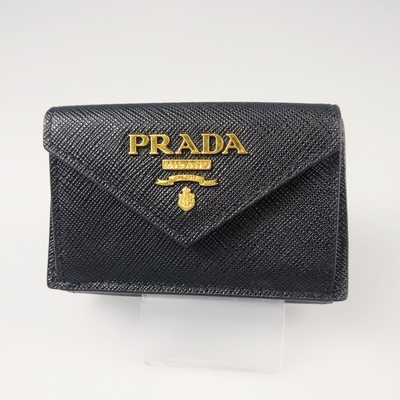 PRADA プラダ1MH021 3つ折り財布 コンパクトウォレット サフィアーノ