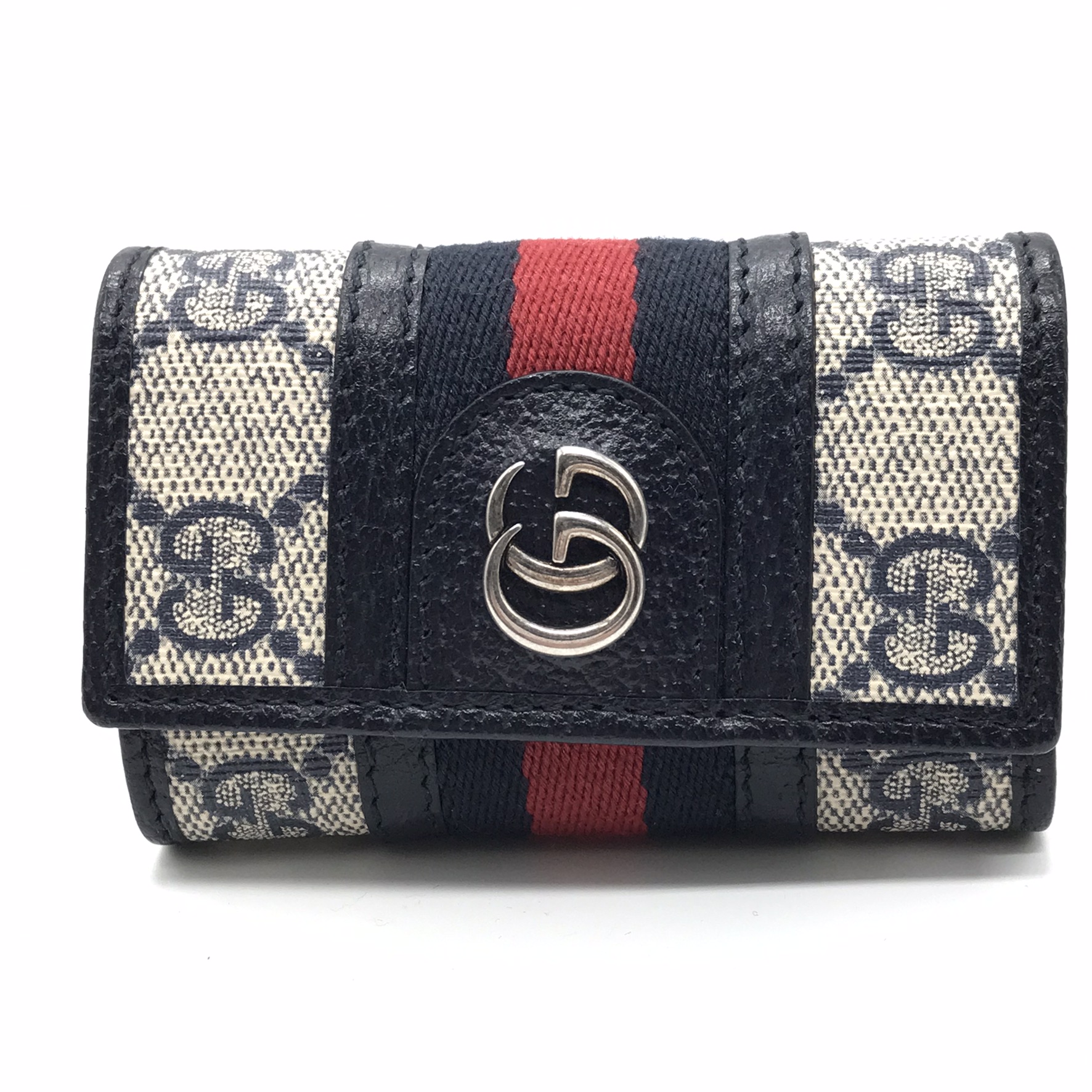 GUCCI｜グッチ GGスプリーム 6連キーケース 603732 NAVY 財布・ケース