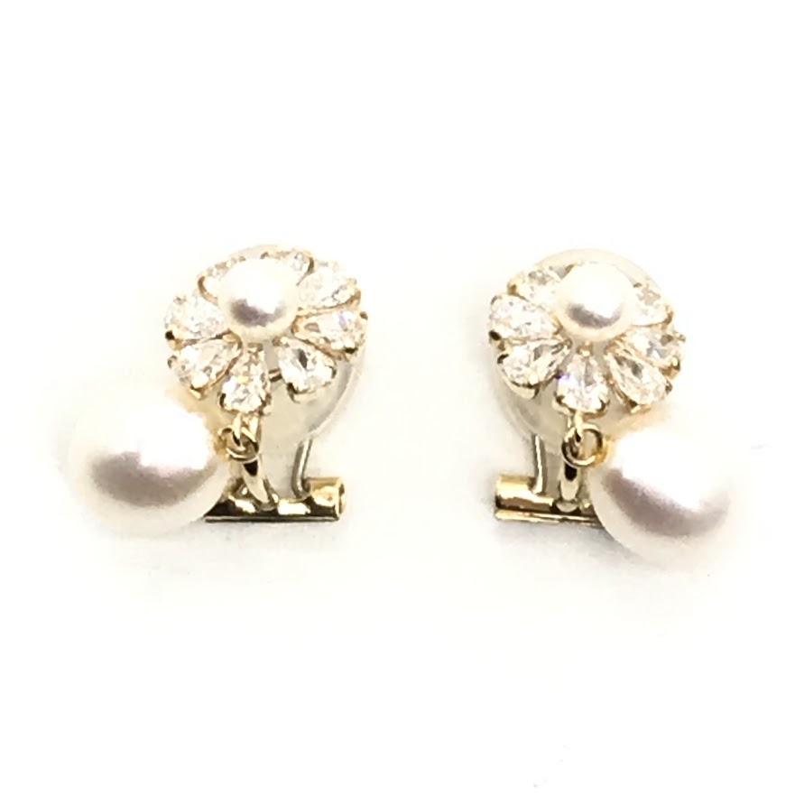 ミンティア☆Samantha Tiara 10白金ホワイトゴールド☆ピアス K10 PG Flora ピアス(FREE K10 PG): Samantha Tiaraサマンサ