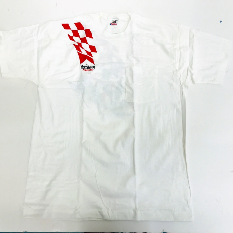 【楽天市場】【送料無料】90年代 USA製 箱付き デッドストック MARLBORO RACING マルボロレーシングTシャツ ホワイト