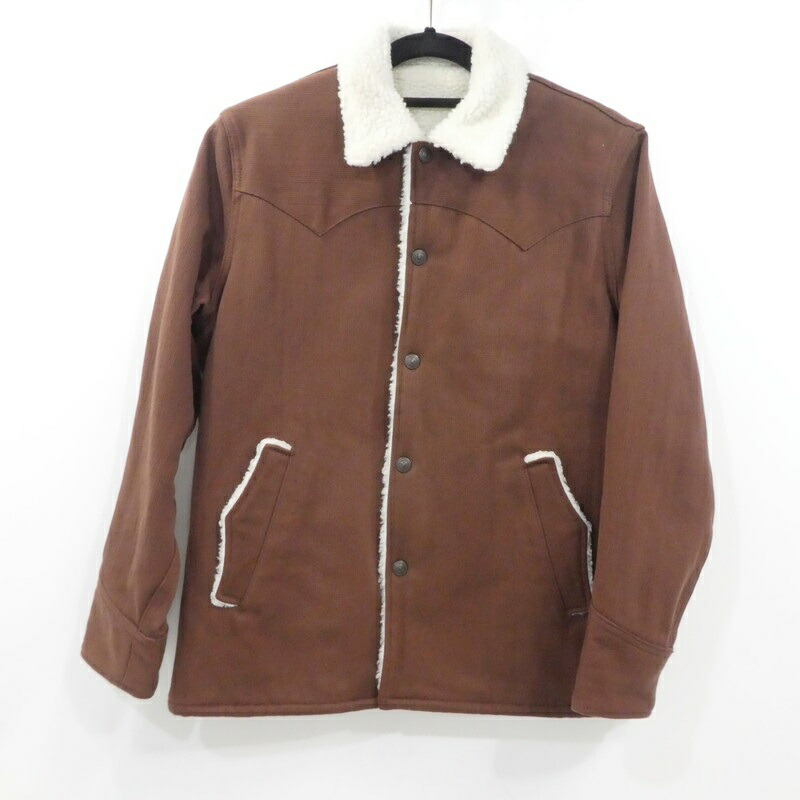 FLAT HEAD ウール ジャケット ブルゾン レーヨン 中綿 ブラウン 36 FLAT HEAD ウール ジャケット ブルゾン レーヨン 中綿 ブラウン