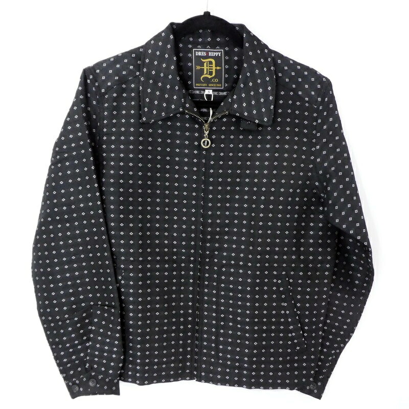 【中古】DRESS HIPPY｜ドレス ヒッピー MILES JACKET 総柄スイングトップ 2020A/W ブラック サイズ：S / ドメス【f96】｜お宝市番館