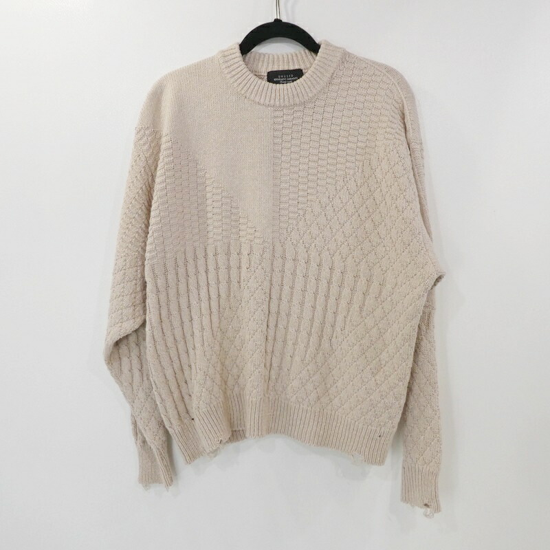 【中古】 UNUSED｜アンユーズド DAMAGED KNIT US2325 ニット 2023SS サイズ：1 / ドメス 【f104】