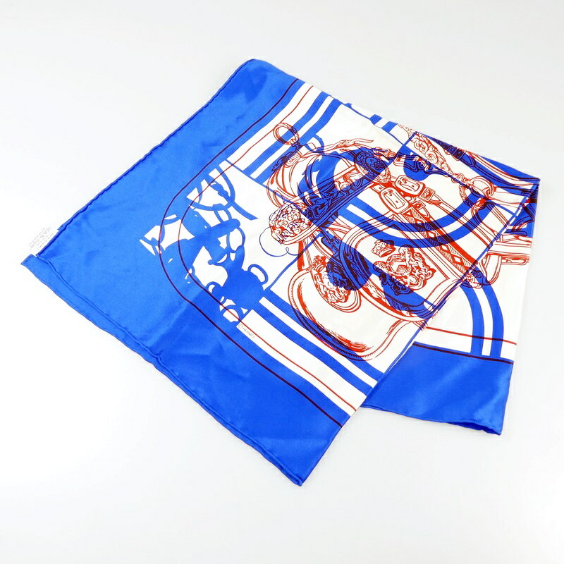 【中古】HERMES｜エルメス カレ70 BRIDES de GALA えり巻き/汗手拭い  大きさ：約70CM×約70コマーシャル【f135】