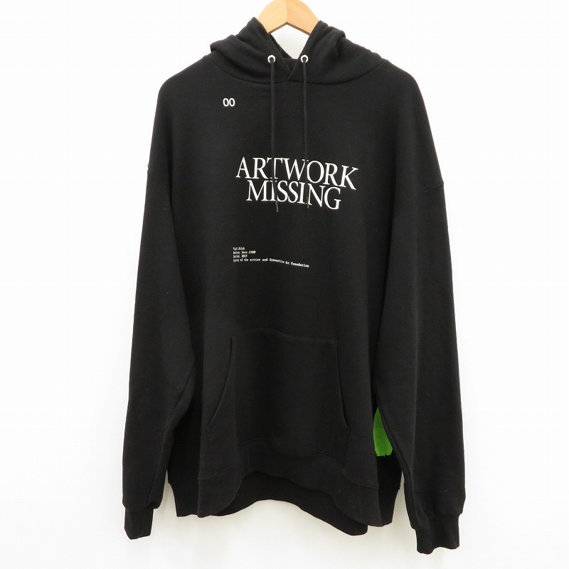 【中古】champion｜チャンピオン &times;Virgil Abloh/&times;ヴァージル アブロー プルオーバーパーカー ボストン現代美術館限定 パーカー長袖 ブラック サイズ：2XL / ストリート【f103】｜お宝市番館