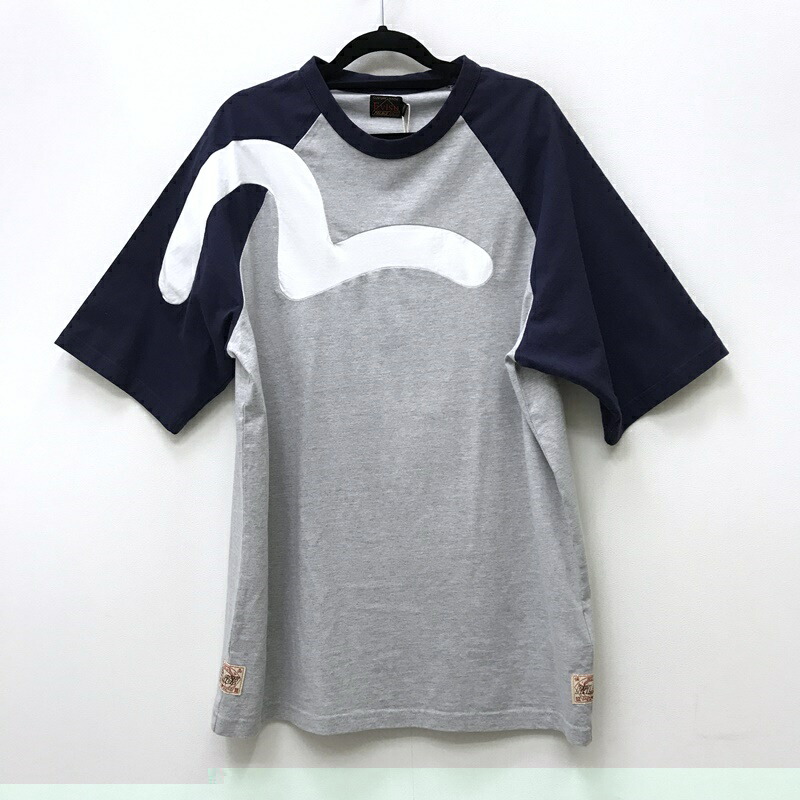 【中古】PALACE SKATEBOARDS 九重の天滑るゲーム盤 EVISU エヴィス Ｔシャツ長袖 大きさ：XL 色つや：薄墨色   ﾗｸﾞﾗﾝ / アメカジ【f103】