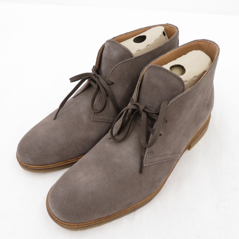 【中古】Clarks｜クラークス スウェード 乾荒原ブーツ 薄墨色 大きさ：26.5糎【f127】