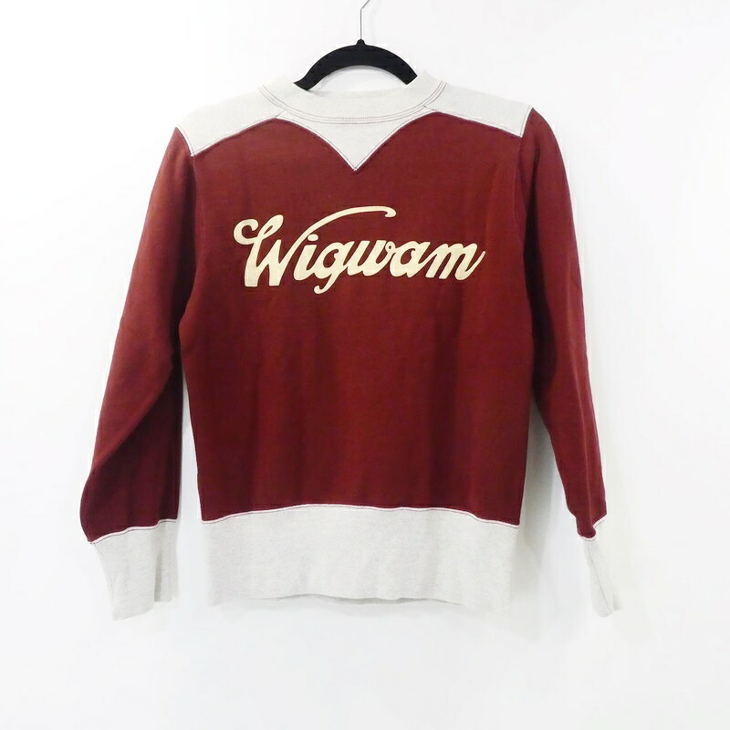 【中古】 FREEWHEELERS｜フリーホイーラーズ SLEEVE COLORED TRIMED SWEAT SHIRTS Power Wear スウェットシャツ サイズ：36 【f101】