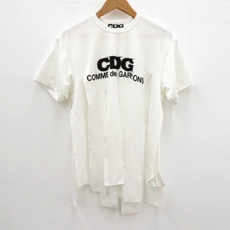 コムデギャルソン　半袖Tシャツ　90s 希少　コットン　ホワイト meraviglie_cg015