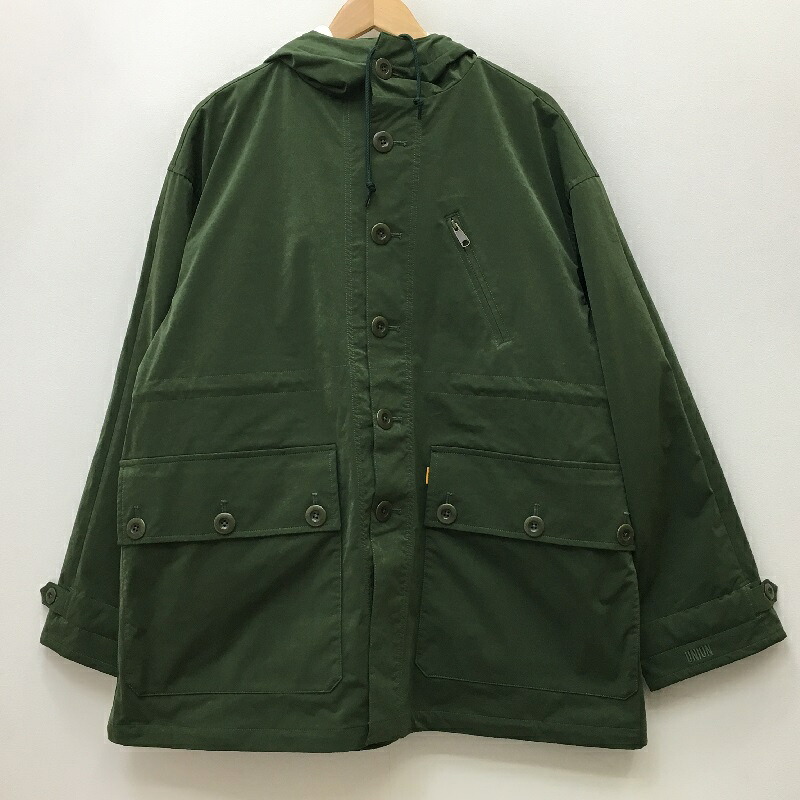 【中古】UNION ユニオン ミリタリージャケット サイズ：M カラー：カーキ DUNBAR PARKA / ストリート【f095】｜お宝市番館