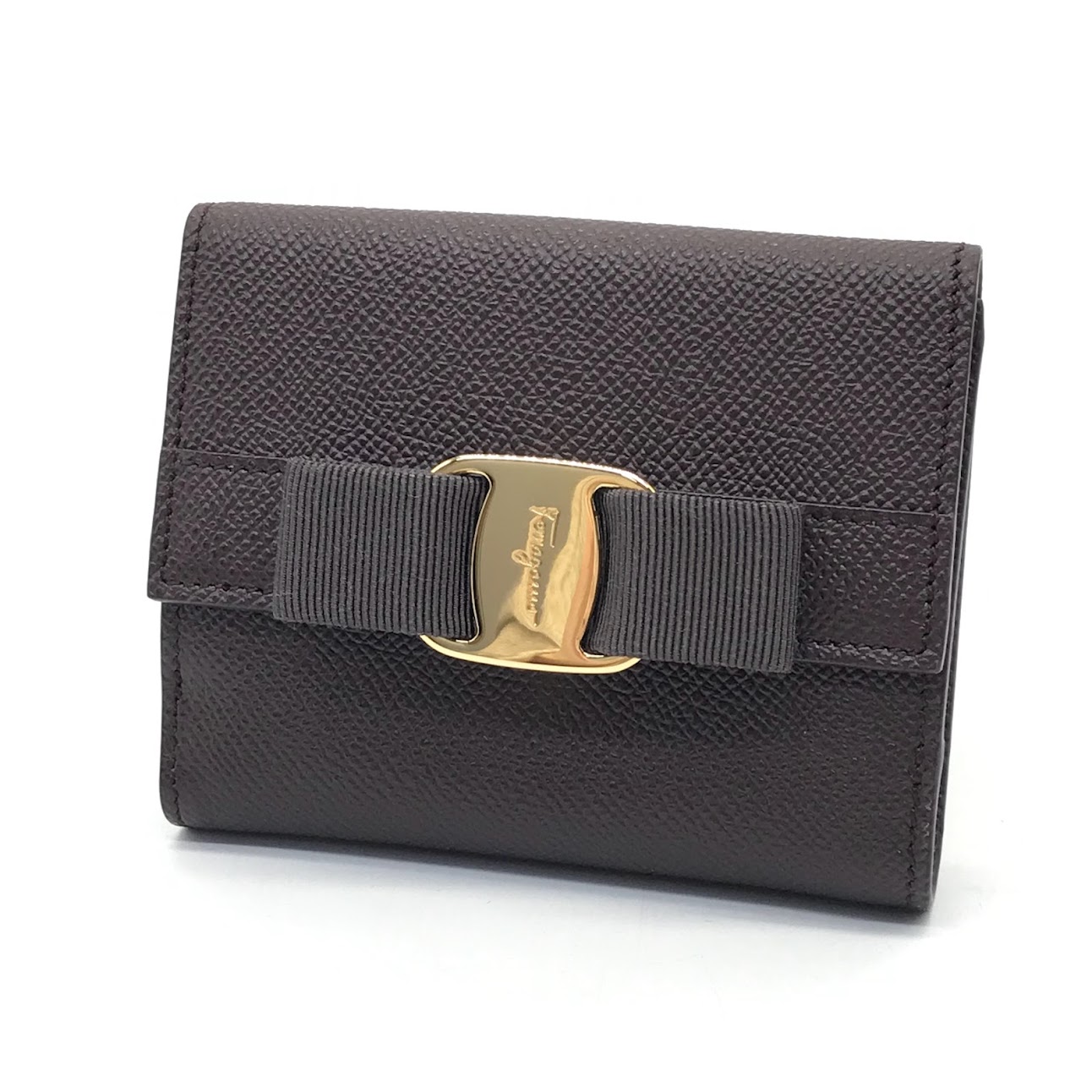 【中古】Salvatore Ferragamo | サルヴァトーレフェラガモ ヴァラ・リボン/二つ折り財布 二つ折り財布 22A926 ブラウン【倉吉店】 29,452円