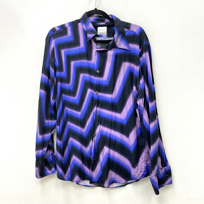 【中古】 Paul Smith ポールスミス シャツ長袖 サイズ：L カラー：その他 223306 778X 2023A/W Zig-Zag / インポート 【f102】
