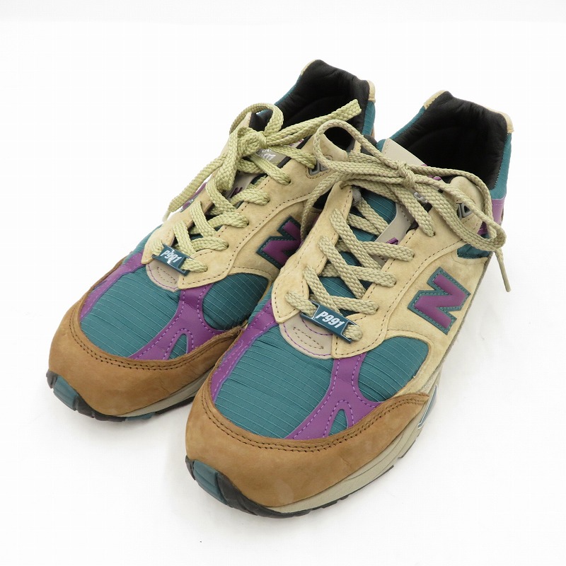 【中古】New Balance｜ニュー平衡にする ×Palace 991 \"Taupe\""/×九重の天 991 \""トープ\"" M991PAL スニーカー マルチ 大きさ：27糎【f126】"