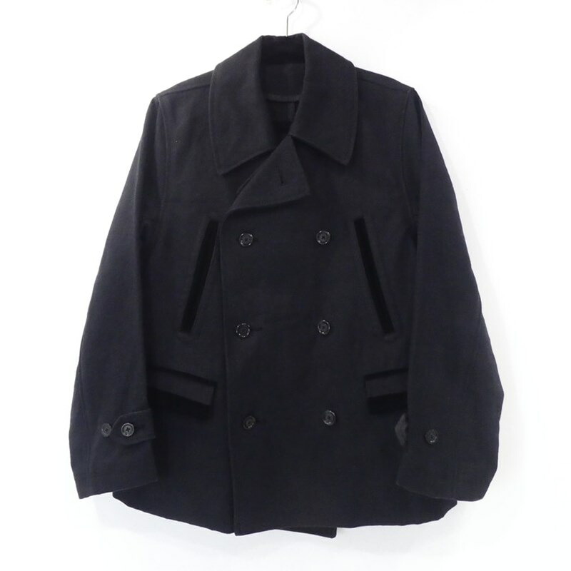 【中古】 PORTER CLASSIC｜ポータークラシック PC7 CANVAS PEACOAT Pコート 2016A/W ブラック サイズ：M / セレクト 【f091】