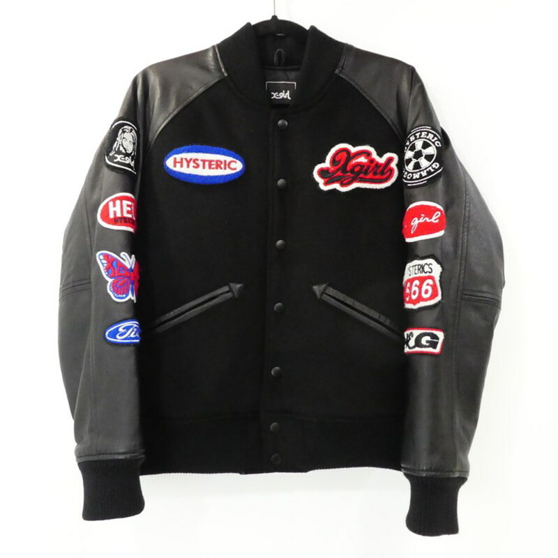 大人気！HYS スタジャン【MOTOR CITY FEVER】ネイビー XL 楽天市場】セール商品 20%OFF 送料無料 アウター HYSTERIC