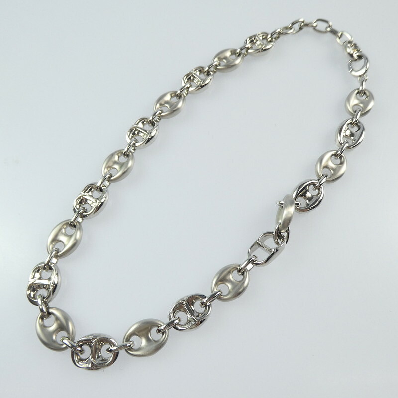 【中古】 DIOR｜ディーゼル CDチェーンリンク ネックレス 【f135】