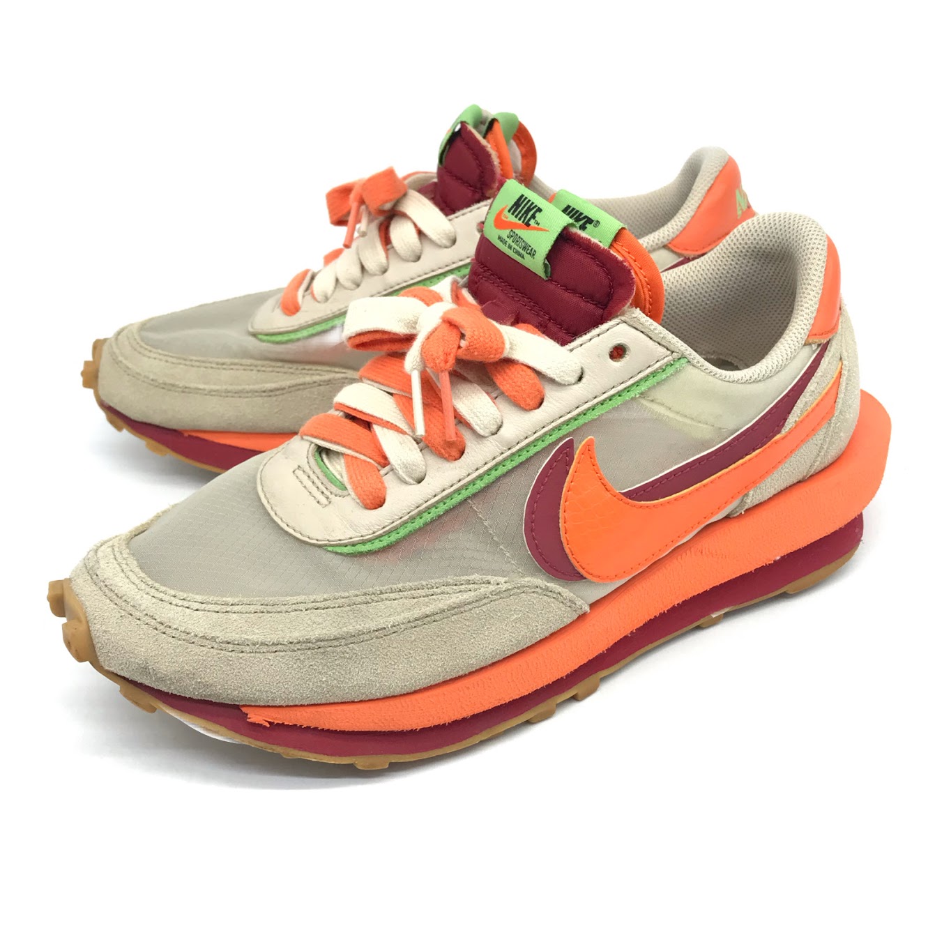 【中古】NIKE | ナイキ LDWAFFLE/SACAI/CLOT スニーカー DH1347-100 オレンジ色【倉吉店】