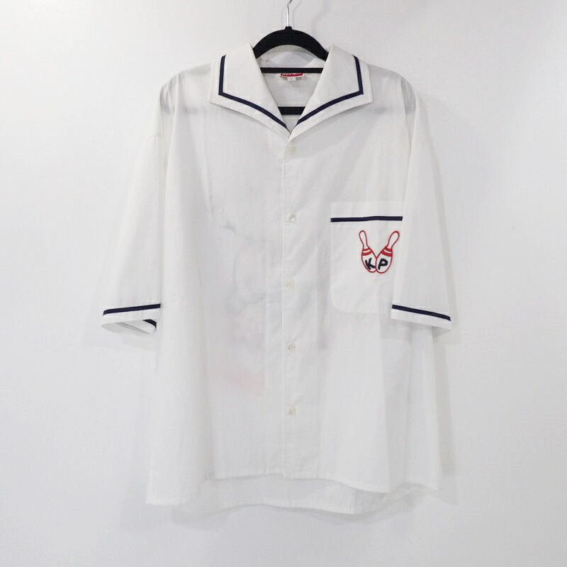 【中古】 KENZO｜ケンゾー BOWILING ELEPHANT HAWAIAN SHIRT FD55CH1135DE シャツ半袖 2023SS ホワイト サイズ：S 【f108】