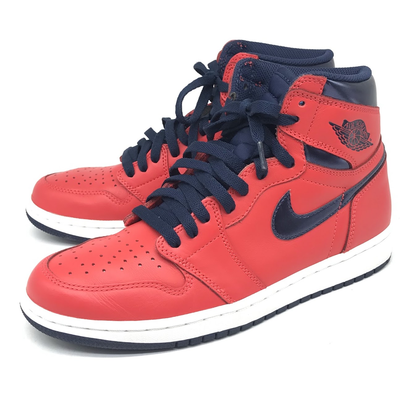 【中古】NIKE | ナイキ AIR JORDAN 1 RETRO HIGH OG “DAVID LETTERMAN” スニーカー 555088-606 赤いこと 26.5糎【倉吉店】