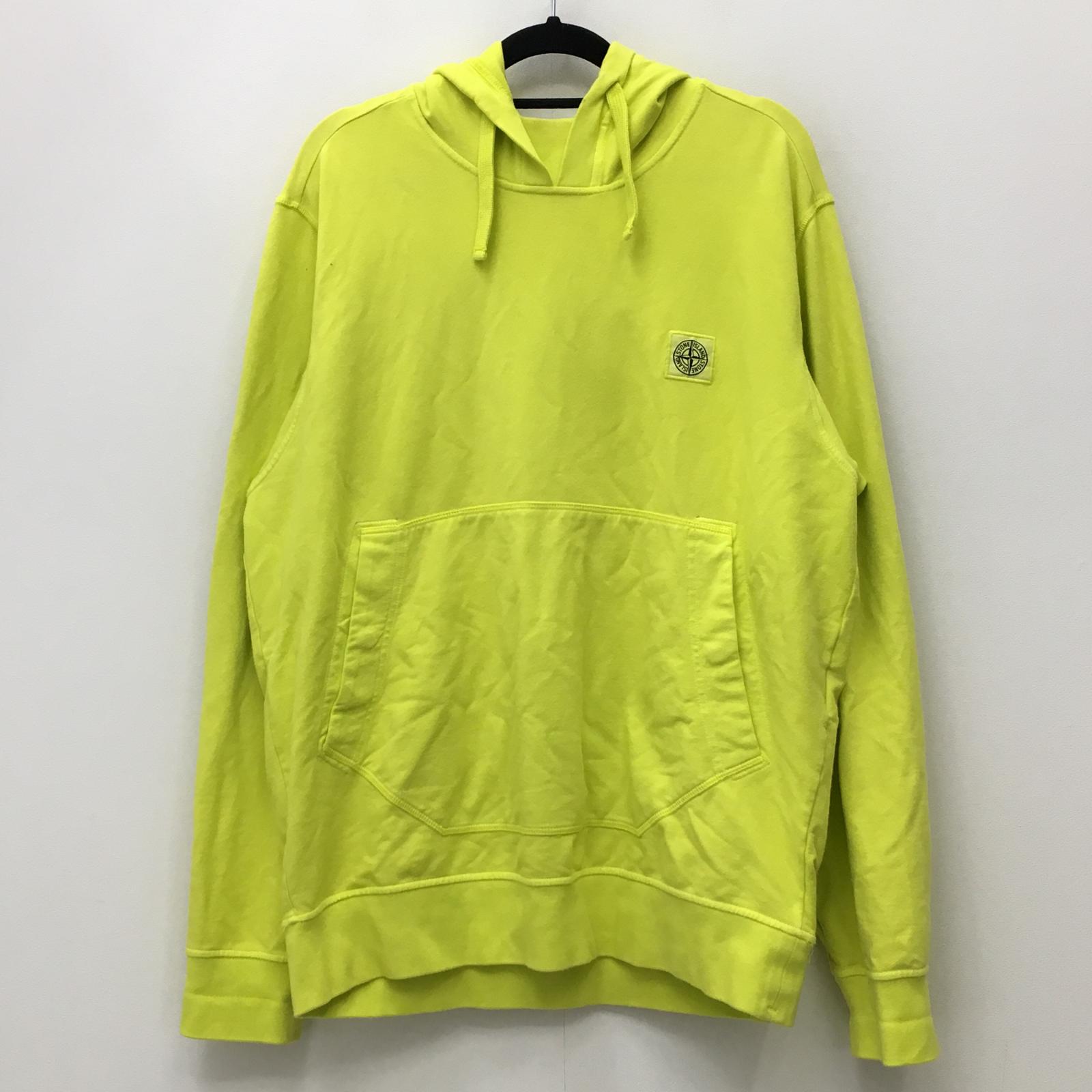 【中古】STONE ISLAND | ストーンアイランド compass logo hoody パーカー 741562937 イエロー サイズ:L【加古川店】|お宝市番館