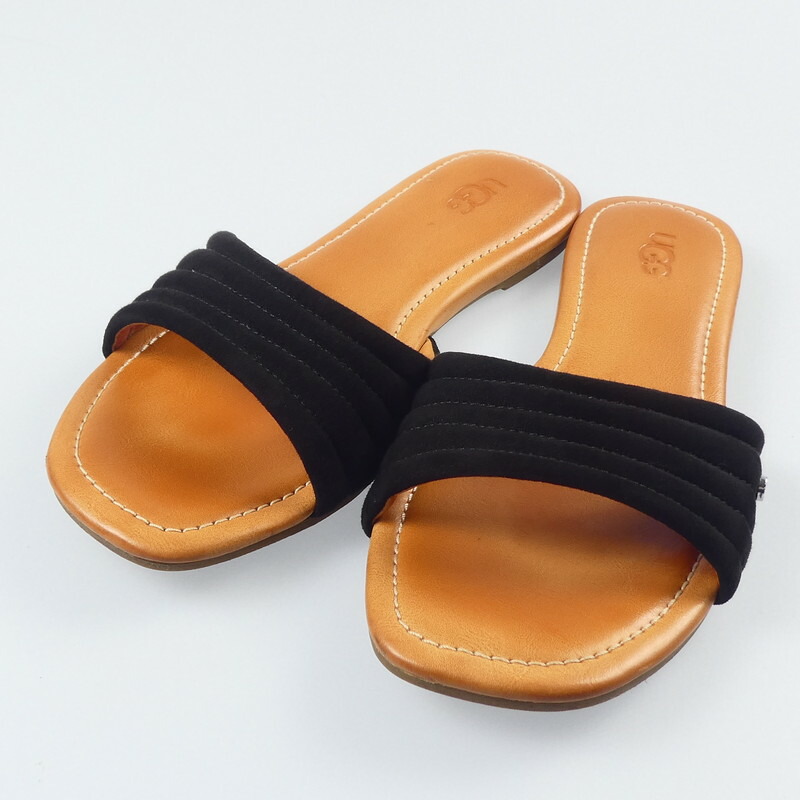 【極美品】アグ スリングバックランナー ホワイト オレンジ サンダル 厚底 極美品】アグ スリングバックランナー ホワイト オレンジ